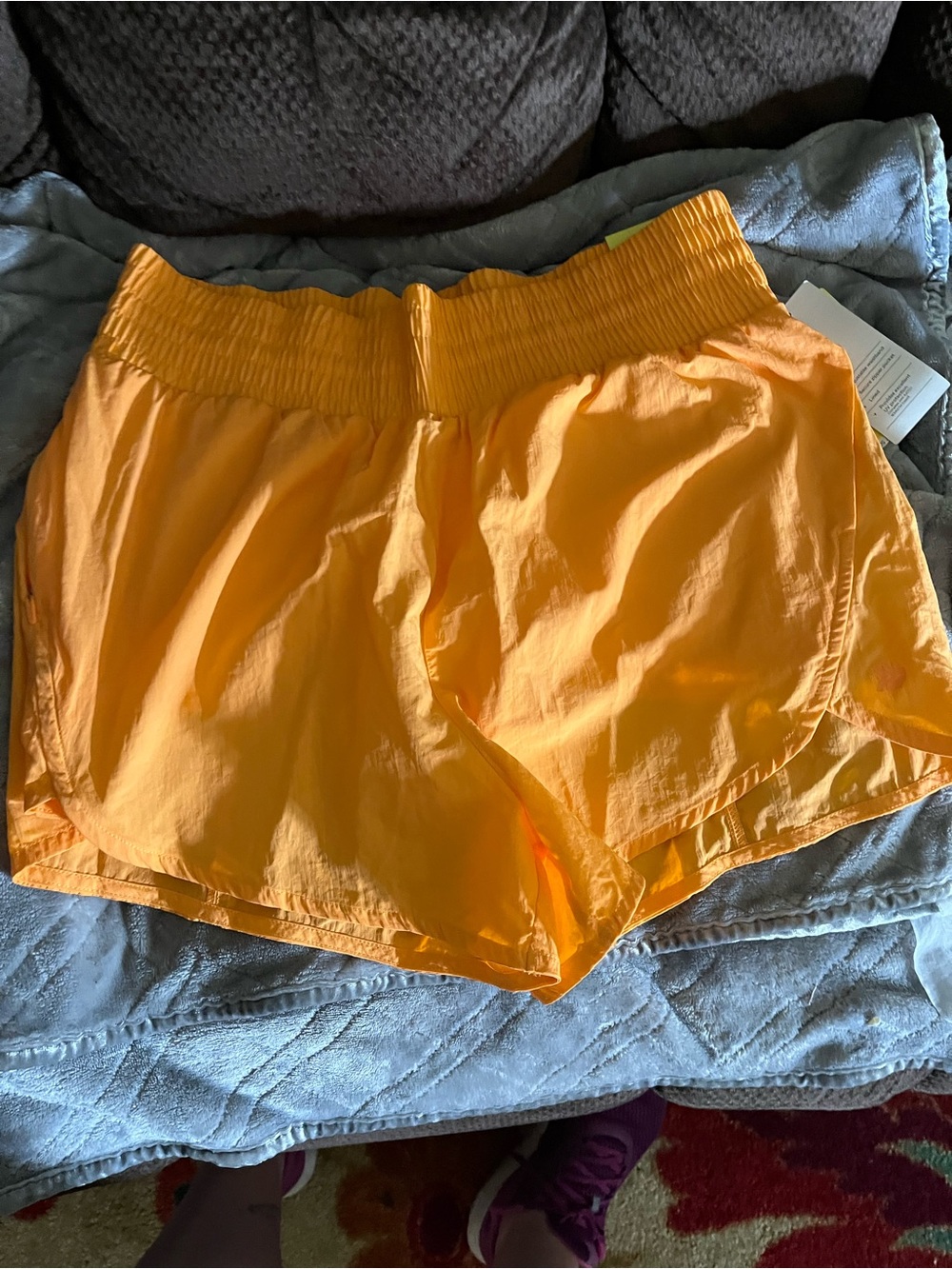 Women’s Athletic Size M Yellow  All in motion Running Shorts NWT